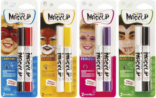 Karneval Face Painting Mehrfarbig 2Stück