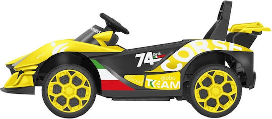 Spidko Kinderfahrzeug mit Fernbedienung 12 Volt Gelb für 3+ Jahre