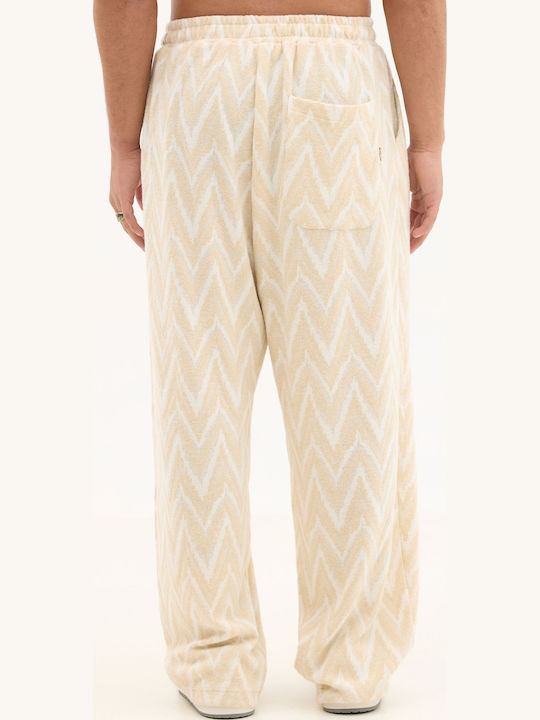 Pantaloni Elastic Beige