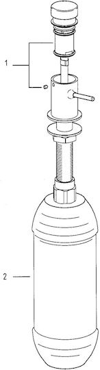 Grohe Εντοιχιζόμενο Dispenser Κουζίνας Μεταλλικό 1000ml