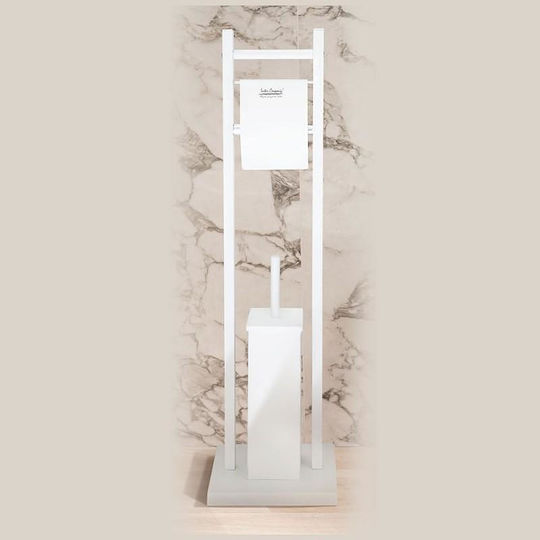 Inter Ceramic Metallisch Badezimmer Toilettenbürste Weiß