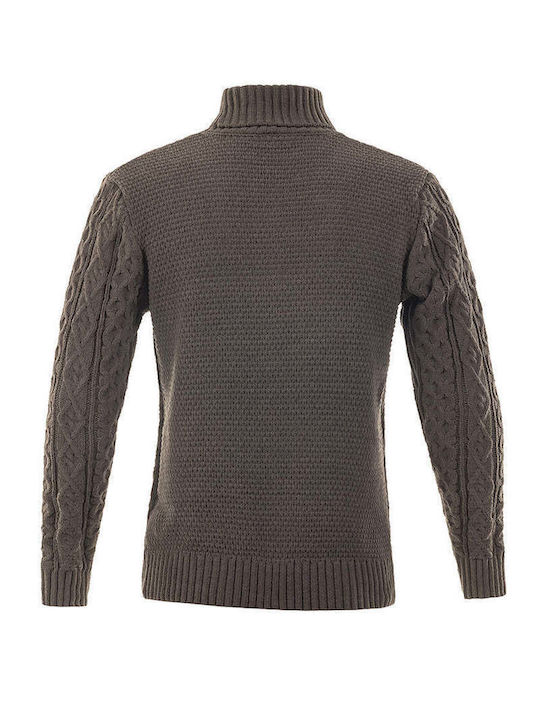 Langarm-Pullover Khaki