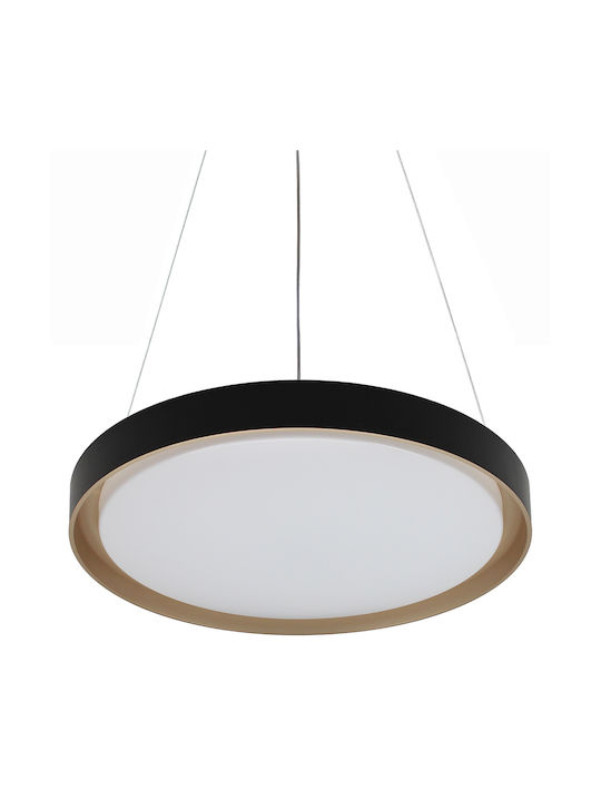Keskor Deckenleuchte 50cm Schwarz mit Integrierter LED