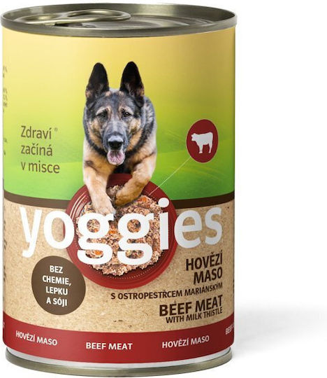 Single Protein Wet Dog Food Beef & Milk Thistle Yoggies 800 G