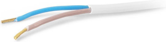 Entac Rewireable Netzkabel 2g0.75 Schalter On Off Weiß 1m