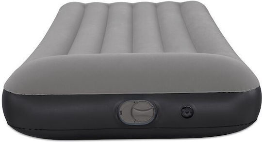 Bestway Inflatable Sleep Mattress Single with Integrated Pump 188x99x30cm Gray