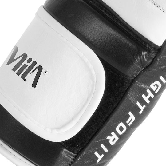 AMILA Mănuși de Box din Piele pentru Competiție Negre