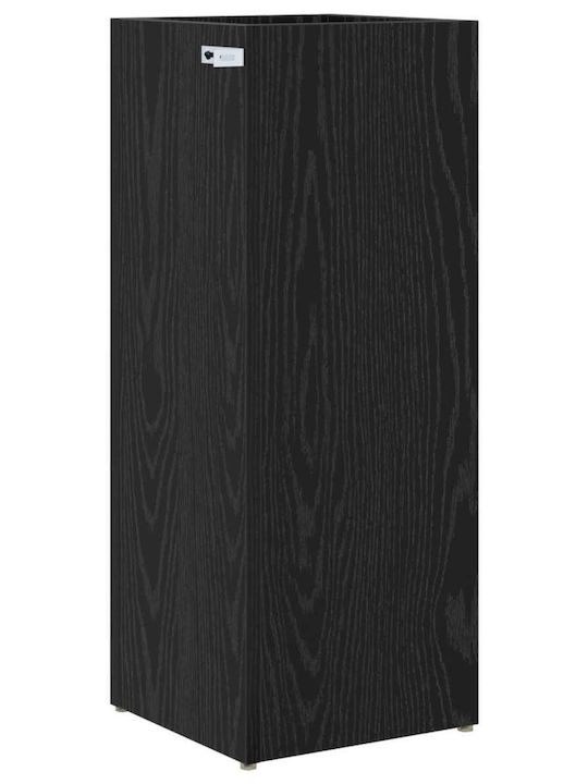 vidaXL Ομπρελοθήκη Ξύλινη Μαύρη 25x24.5x64cm