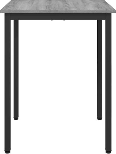 vidaXL Sonoma Dining Table Wooden with Metal Frame 60x60x75cm