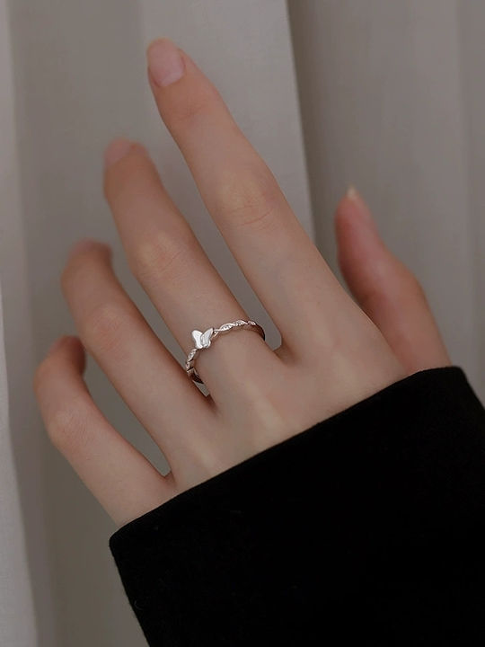 Ring with Zircon made of Silver