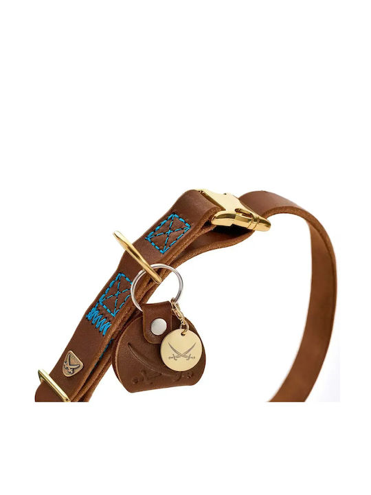Leder Hundehalsband Hunter Sansibar Mittel Dunkelbraun