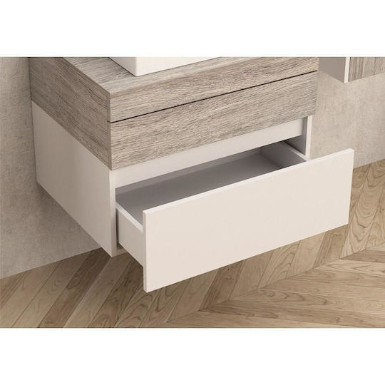 Inter Ceramic Waschtisch ohne Waschbecken L60xB25xH46cm Weiß