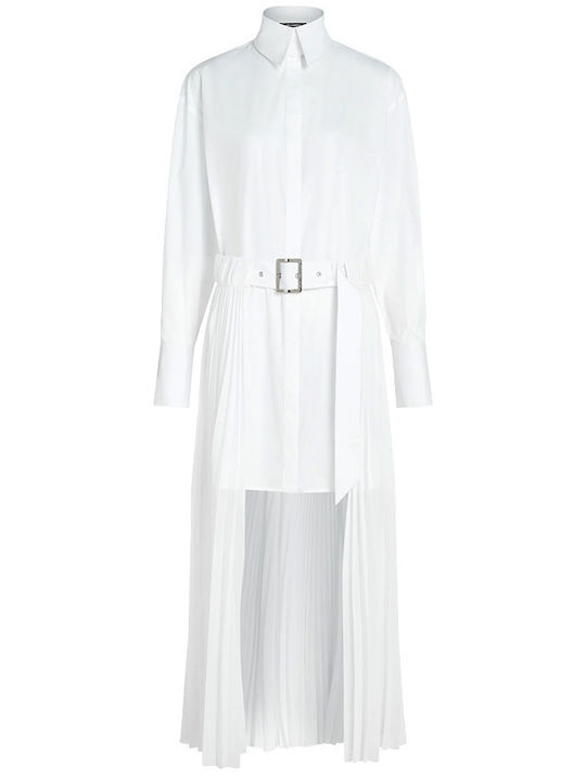 Mini Shirt Dress White