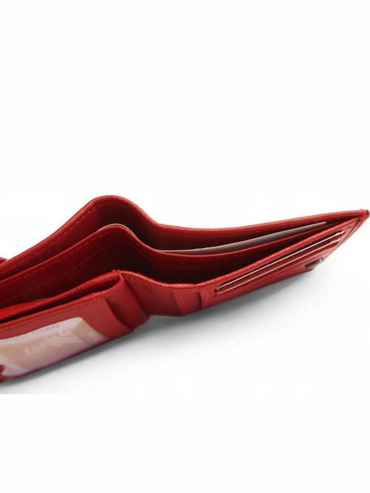 Small Leather Women's Wallet Classic Red