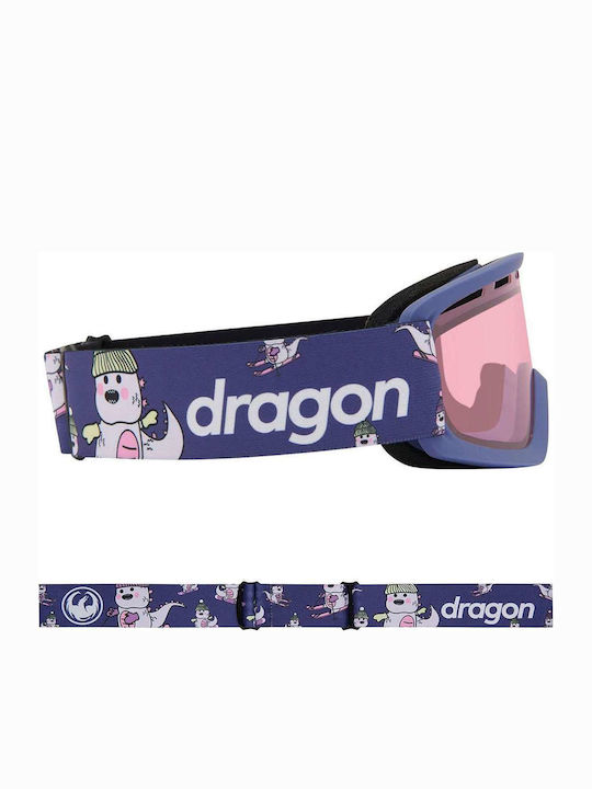 Dragon Alliance Lil D Μάσκα Σκι & Snowboard Παιδική Μωβ με Φακό σε Μωβ Χρώμα