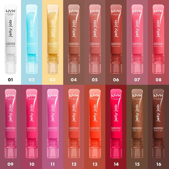 NYX Professional Makeup Jelly Job Лип Глос 07 Jelly Blushin 7.5мл