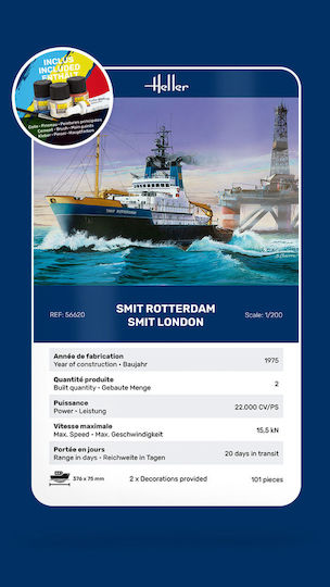 Heller Set Start Scara 1:200 Smit Rotterdam Smit London