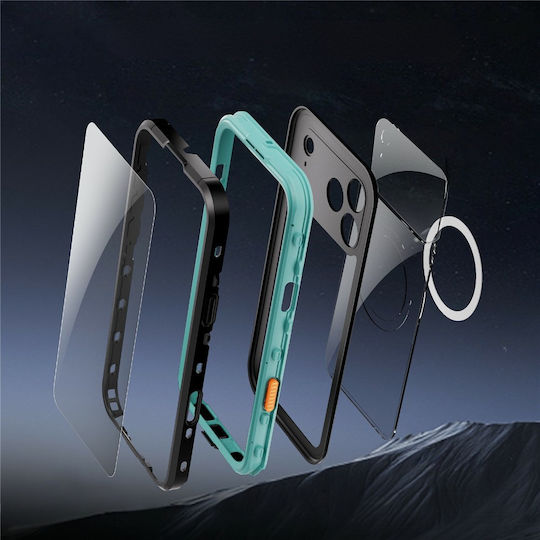 Husă Telefon Ip68 Iphone 17 Pro Max Shellbox Magsafe Albastră