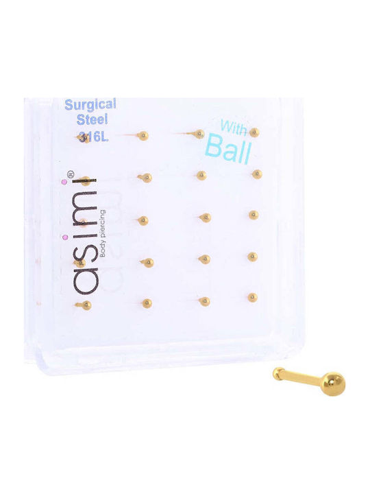 Asimi Body Piercing Μπίλια Σκουλαρίκι Μύτης Asimi Body Piercing Μπίλια Σκουλαρίκι Μύτης