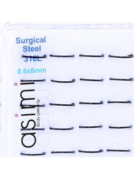 Asimi Body Piercing Σκουλαρίκι Κρικάκι Μύτης 8mm Asimi Body Piercing Σκουλαρίκι Κρικάκι Μύτης 8mm