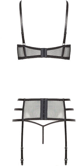 Beauty Night Fashion Ileen 3-teilige Sexy Dessous-Set Schwarz