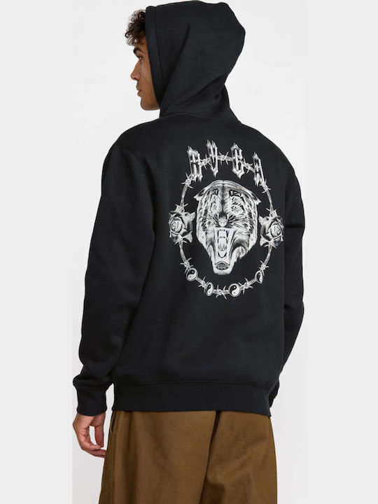 Eyes' Sweatshirt für Herren mit Kapuze in Schwarz