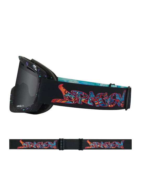 Μάσκα Σκι & Snowboard Ενηλίκων Μπλε με Φακό Φιμέ Μπλε