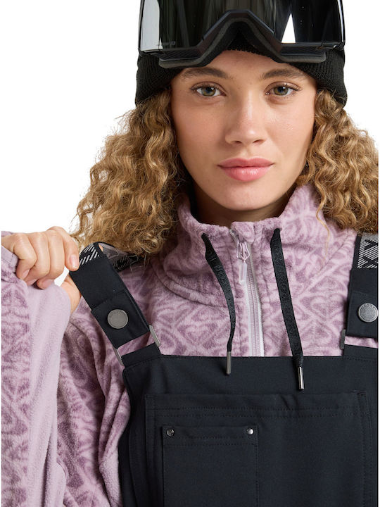 Roxy Rideout Snow ERJTP03290-KVJ0 Women's Dungarees for Ski & Snowboard Black
