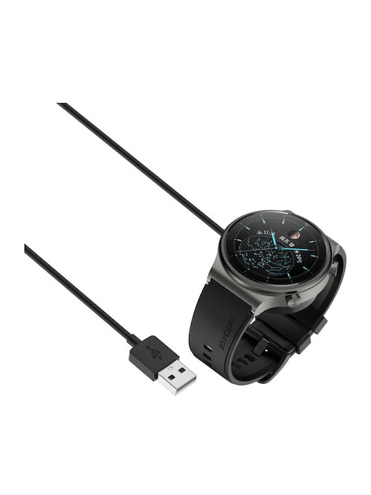 Επαγωγικός Φορτιστής Huawei Watch Gt3 Gt4 Gt5 Watch 3 4 5 Pro Gt D Μαύρος