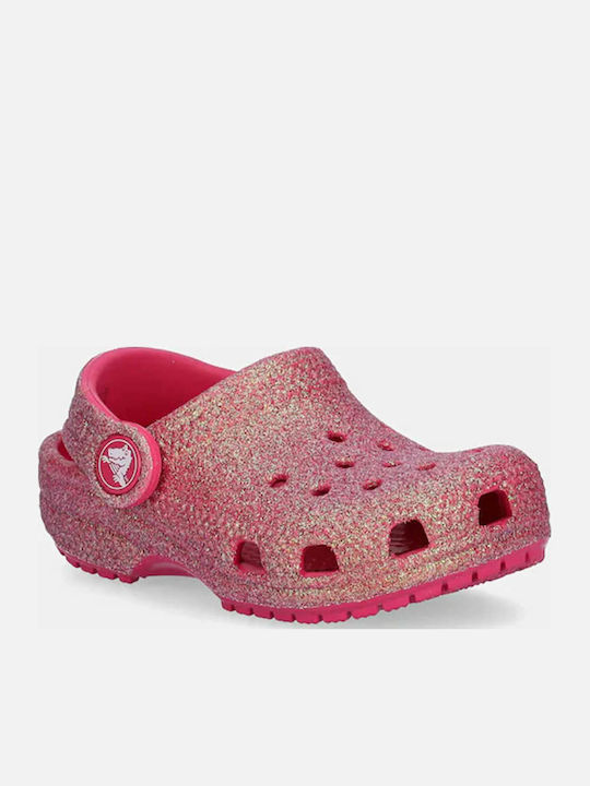 Crocs Glitter Glitter Σαμπό Ροζ