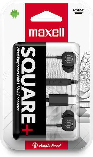 Maxell Square+ Headphones Type-C 120 Cm Black