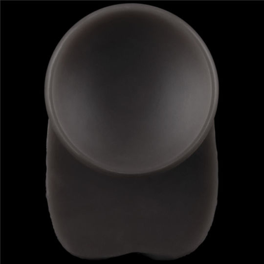 Lovetoy Dual Layered Ρεαλιστικό Dildo με Όρχεις και Βεντούζα Μαύρο
