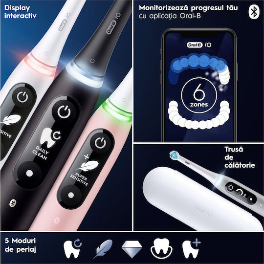 Oral-B Io Series 6 Electric Toothbrush with Pressure Sensor Red