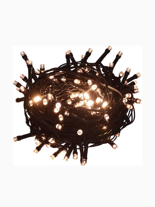 Weihnachtsbaum Künstlicher 120cm mit LED-Beleuchtung Weiß