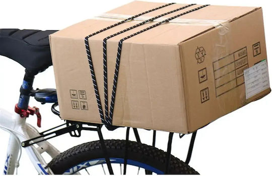 Verk Group Elastischer Fahrradträger-Gurt Haken 60cm Schwarz