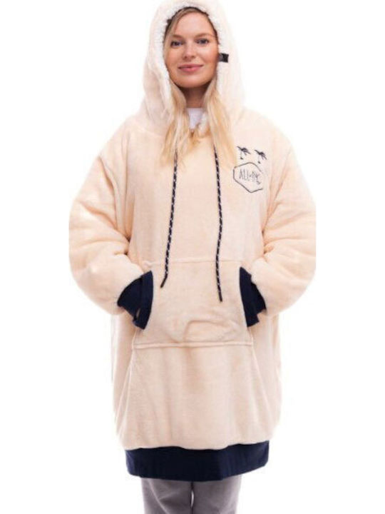 All In Beach Poncho Pink