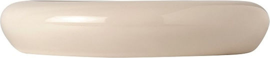 GTSA Teller Untiefe aus Porzellan Beige mit Durchmesser 27cm