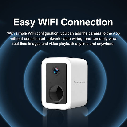 Vstarcam CB554 IP Surveillance Camera Wi-Fi Full HD+ 3MP Waterproof Battery Powered with Two-Way Communication