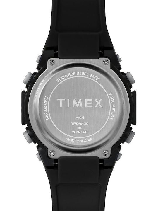 Timex Sport Ρολόι Μπαταρίας με Καουτσούκ Λουράκι Timex Sport Ρολόι Μπαταρίας με Καουτσούκ Λουράκι