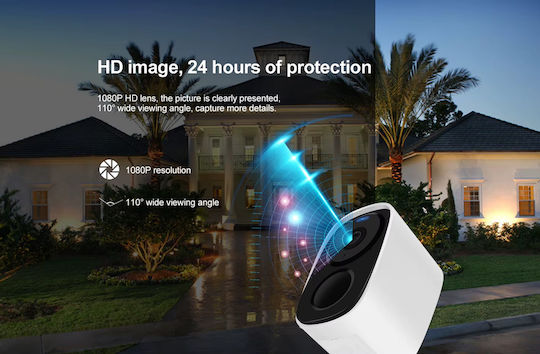 Vstarcam BG54 IP Surveillance Camera 4G Full HD+ 3MP Waterproof Battery Powered with Two-Way Communication and Lens 4mm