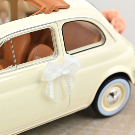 Macheta Auto Fiat 500 L 1968 Ivory Wedding Gift 1:18 Norev