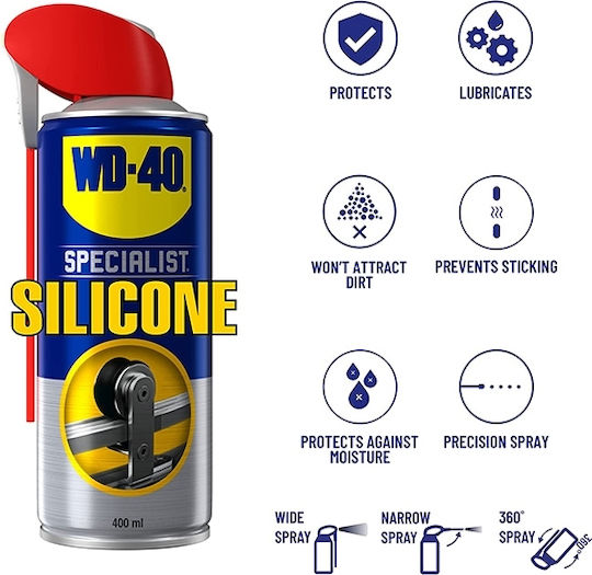Wd-40 Specialist High Performance Silicone Smart Straw Σπρέι Σιλικόνης 400ml