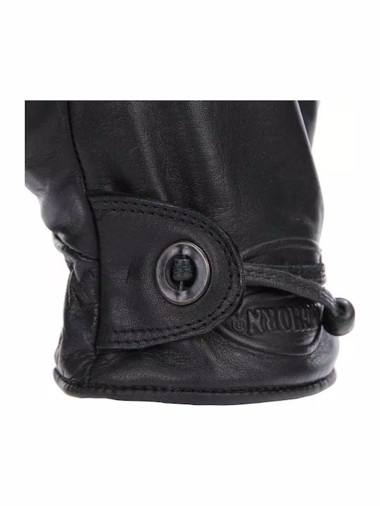 Longhorn Rodeo Winter Men's Motorcycle Gloves Leather Black