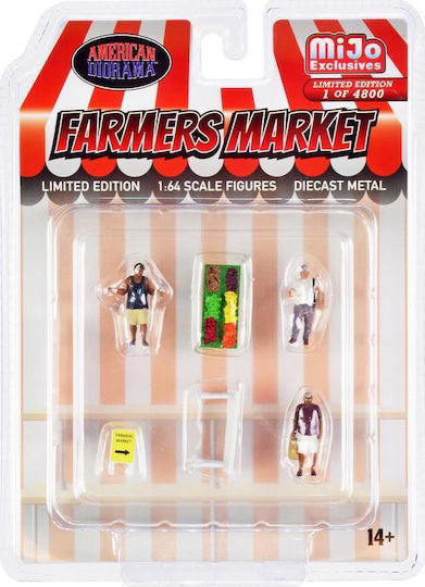 Set Figurine Farmers Market 1:64 American Diorama