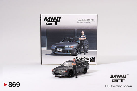 Machetă Mașină Nissan Skyline GT-R R32 Nismo Nismo Gunmetal Tsugio Matsuda 1992 Scara 1:64 Mini GT MGT00869-R