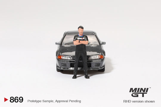 Machetă Mașină Nissan Skyline GT-R R32 Nismo Nismo Gunmetal Tsugio Matsuda 1992 Scara 1:64 Mini GT MGT00869-R