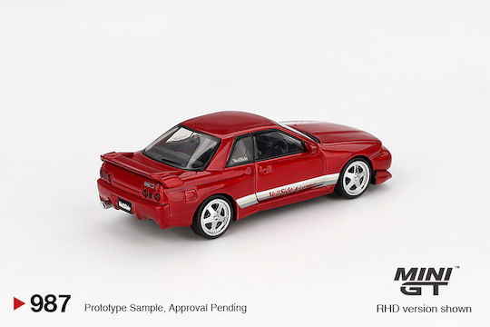 Machetă Mașină Nissan Skyline GT-R R32 Veilside Combat C-I Roșu Gem 2011 Scara 1:64 Mini GT MGT00987 R