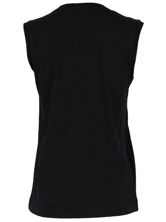 Casimiro Women's Summer Blouse Cotton Sleeveless Black