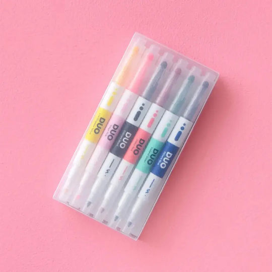 Papier Tigre Doppelte Zeichenmarker Dicke Set 6Stück
