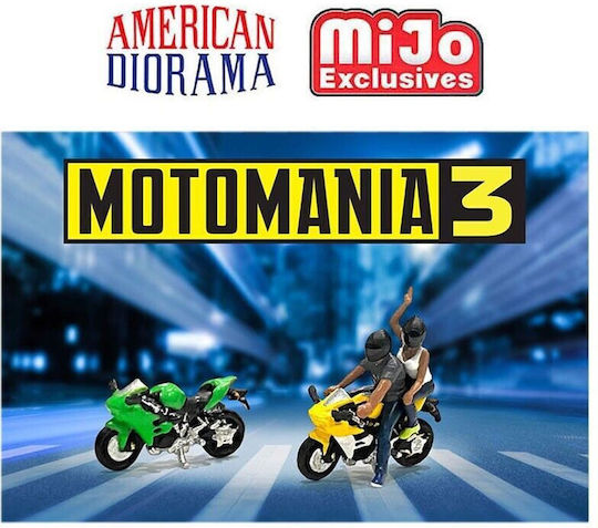 Figurine Moto Mania #3 Maßstab 1:64 American Diorama